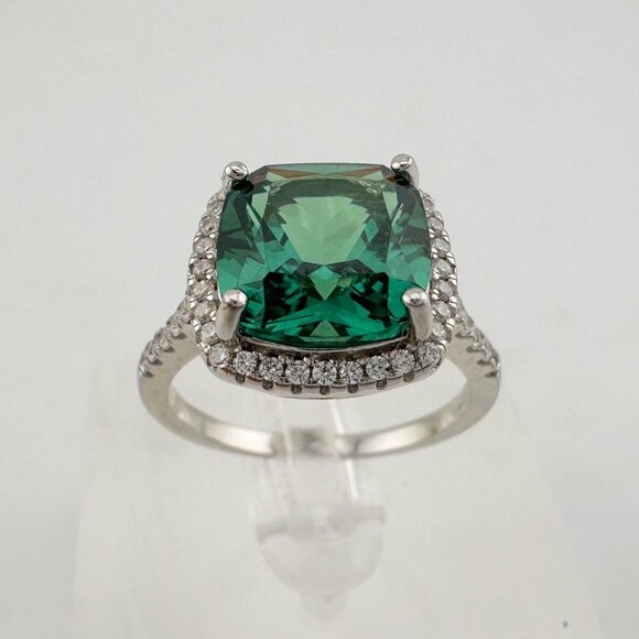 3.56 Carat Lab Created Pariaba Color Change Ring Size 8 - Picture 2 of 16